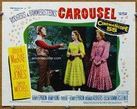 b311 CAROUSEL movie lobby card #3 '56 Shirley Jones, Cameron Mitchell
