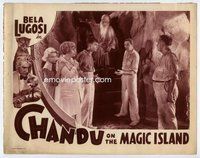 b321 CHANDU ON THE MAGIC ISLAND movie lobby card R30s Lugosi scared!