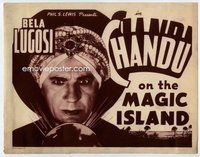 b033 CHANDU ON THE MAGIC ISLAND title movie lobby card R30s Bela Lugosi