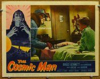 b353 COSMIC MAN movie lobby card #1 '59 John Carradine plays chess!