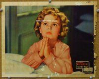 b362 CURLY TOP #4 movie lobby card '35 Shirley Temple praying!