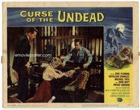 b373 CURSE OF THE UNDEAD movie lobby card #8 '59 Kathleen Crowley