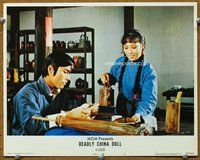 b384 DEADLY CHINA DOLL movie lobby card #2 '73 Angela Mao, kung fu!
