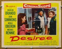 b392 DESIREE movie lobby card #7 '54 Marlon Brando, Jean Simmons