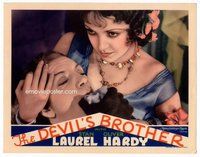 b402 DEVIL'S BROTHER movie lobby card '33 Roach, NO Laurel & Hardy!