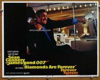 b405 DIAMONDS ARE FOREVER movie lobby card #1 '71 Connery close up!