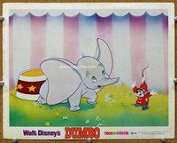 b416 DUMBO movie lobby card R72 great close up of Dumbo & mouse!