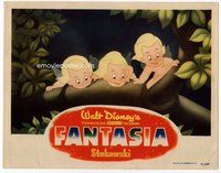 b448 FANTASIA #2 movie lobby card '40 Disney classic, cute cherubs!