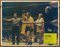 b450 FAT CITY movie lobby card #4 '72 Stacy Keach in boxing ring!