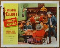 b153 FORTY-NINERS movie lobby card '54 Henry Morgan plays poker!