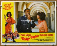 b475 FRIDAY FOSTER movie lobby card #1 '76 Pam Grier, Yaphet Kotto