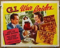 b065 G.I. WAR BRIDES title movie lobby card '46 great vintage doll shown!