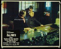 b495 GODFATHER 2 movie lobby card #2 '74 Michael Gazzo gets whacked!
