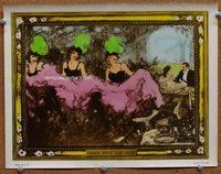 b502 GONE WITH THE WIND #5 color-glos deluxe 11x14 movie still '39 saloon!