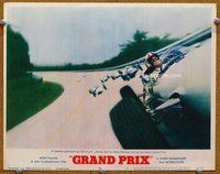 b505 GRAND PRIX movie lobby card #6 '67 James Garner going 150mph!