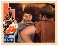 b522 HARD HOMBRE #3 movie lobby card '31 Hoot Gibson close up!