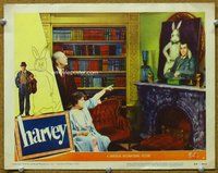 b525 HARVEY movie lobby card #4 '50 James Stewart & rabbit portrait!