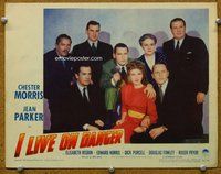 b562 I LIVE ON DANGER movie lobby card '42 Chester Morris & cast!