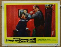 b592 JOHNNY CONCHO movie lobby card #3 '56 Frank Sinatra in trouble!