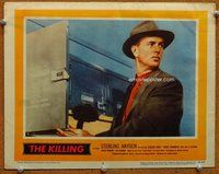 b599 KILLING movie lobby card #2 '56 Sterling Hayden close up!