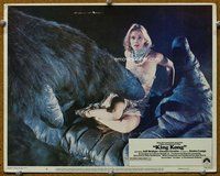 b601 KING KONG movie lobby card #8 '76 BIG Ape, Jessica Lange
