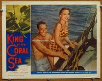 b602 KING OF THE CORAL SEA movie lobby card '56 Chips Rafferty
