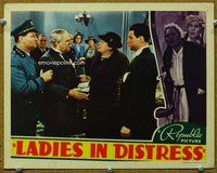 b611 LADIES IN DISTRESS movie lobby card '38 Alison Skipworth w/cop!