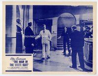 b665 MAN IN THE WHITE SUIT movie lobby card R50s Alec Guinness
