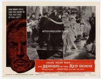 b686 MASQUE OF THE RED DEATH movie lobby card #2 '64 Vincent Price