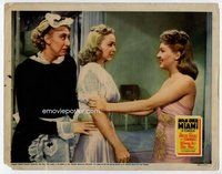 b698 MOON OVER MIAMI movie lobby card '41 Betty Grable, Carole Landis