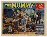 b705 MUMMY movie lobby card #4 '59 excavating in Egypt!