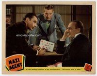 b715 NAZI AGENT movie lobby card '42 Conrad Veidt, Jules Dassin