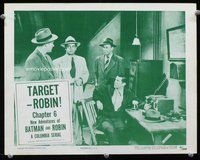 b719 NEW ADVENTURES OF BATMAN & ROBIN Chap 6 movie lobby card '49
