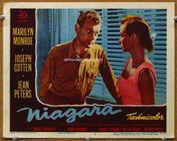 b721 NIAGARA movie lobby card #2 '53 Joseph Cotten, Jean Peters