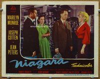 b723 NIAGARA movie lobby card #7 '53 Marilyn Monroe, Joseph Cotten