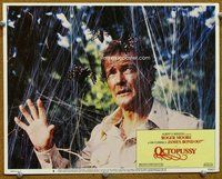b730 OCTOPUSSY movie lobby card #8 '83 Roger Moore close up!