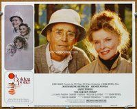 b731 ON GOLDEN POND movie lobby card #3 '81 Kate Hepburn, Henry Fonda