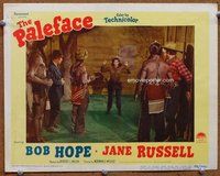 b742 PALEFACE movie lobby card #5 '48 Jane Russell cornered!