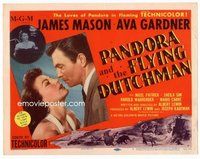 b107 PANDORA & THE FLYING DUTCHMAN title movie lobby card '51 Mason, Gardner
