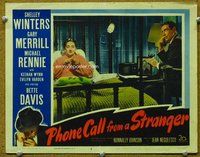 b751 PHONE CALL FROM A STRANGER movie lobby card #6 '52 Bette Davis