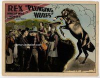b757 PLUNGING HOOFS movie lobby card '29 Jack Perrin, Rex the horse!