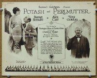 b110 POTASH & PERLMUTTER title movie lobby card '23 early Jewish comedy!