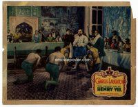 b759 PRIVATE LIFE OF HENRY VIII movie lobby card '33 Laughton, Donat