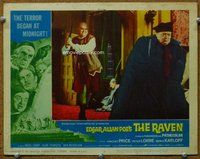 b766 RAVEN movie lobby card #1 '63 Peter Lorre, Edgar Allan Poe