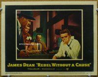 b768 REBEL WITHOUT A CAUSE movie lobby card #3 '55 1st James Dean!