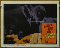b809 SCREAM OF FEAR movie lobby card '61 Hammer, Susan Strasberg