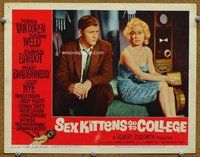 b813 SEX KITTENS GO TO COLLEGE movie lobby card #2 '60 Mamie Van Doren