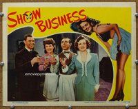 b825 SHOW BUSINESS movie lobby card '44 Eddie Cantor, George Murphy