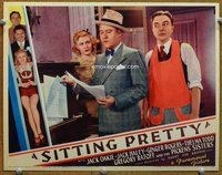 b831 SITTING PRETTY #3 movie lobby card '33 Ginger Rogers,Oakie,Haley