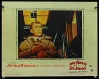 b845 SPIRIT OF ST LOUIS movie lobby card #4 '57 Jimmy Stewart c/u!